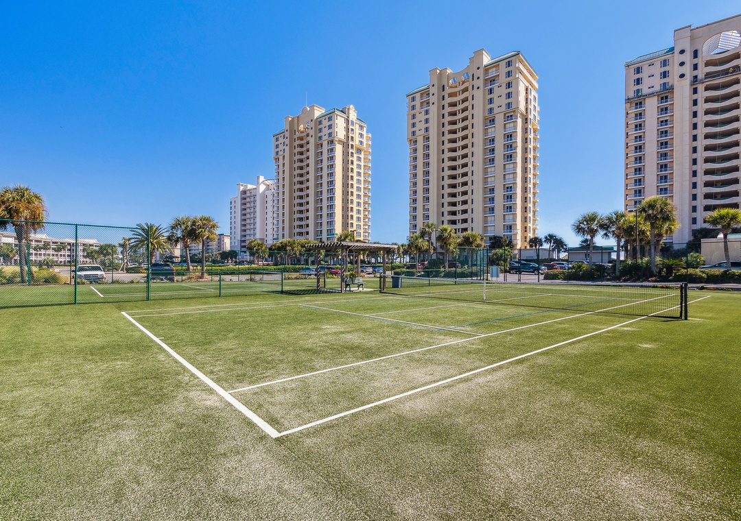 Beach Colony Resort Grass Outdoor Tennis Courts