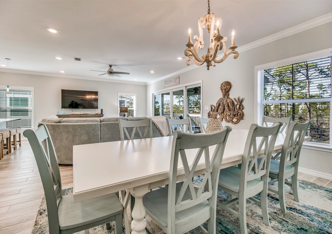 Lost Key Shore To Please Dining Table and Living Room