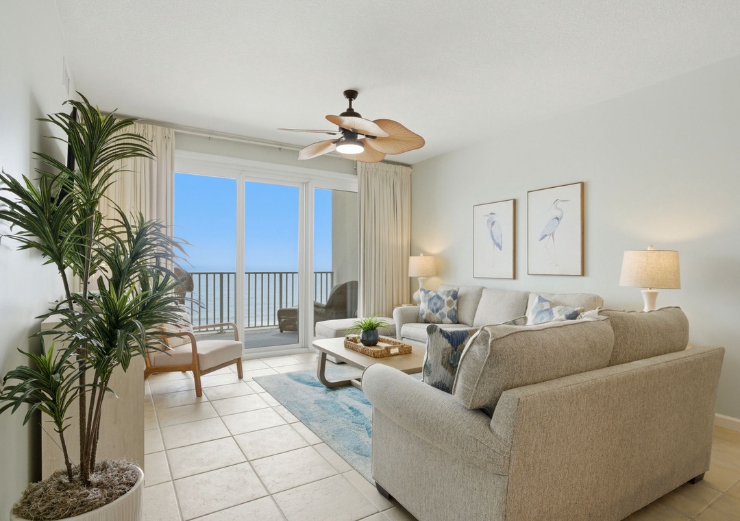 Windemere 906- Living Room View to the Balcony