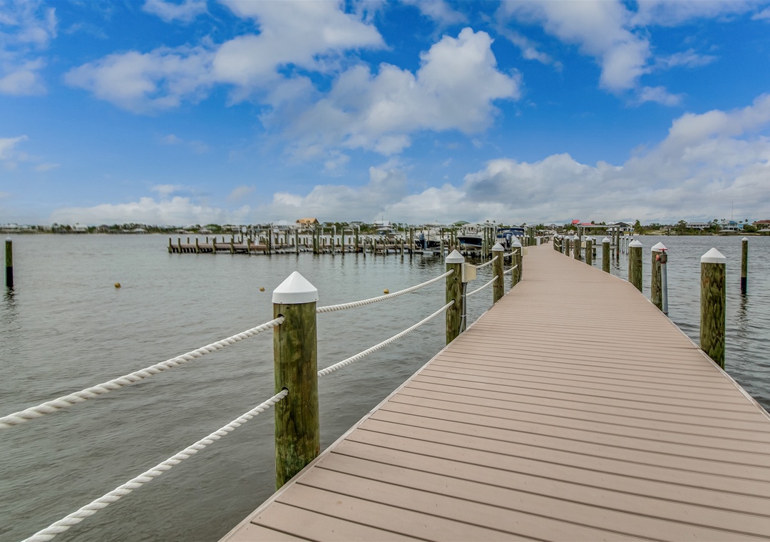 Seaspray Perdido Key Condos Riverside Dock