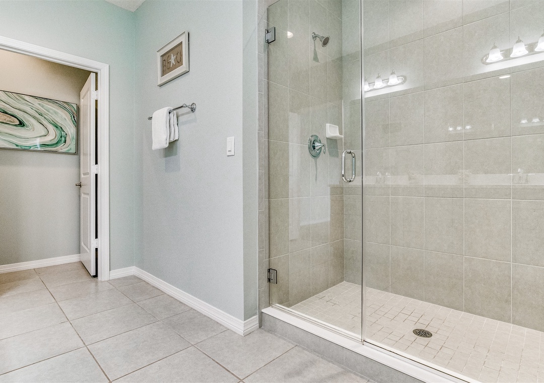 Lost Key Saltee Shack Guest Bathroom #2 with Glass Shower