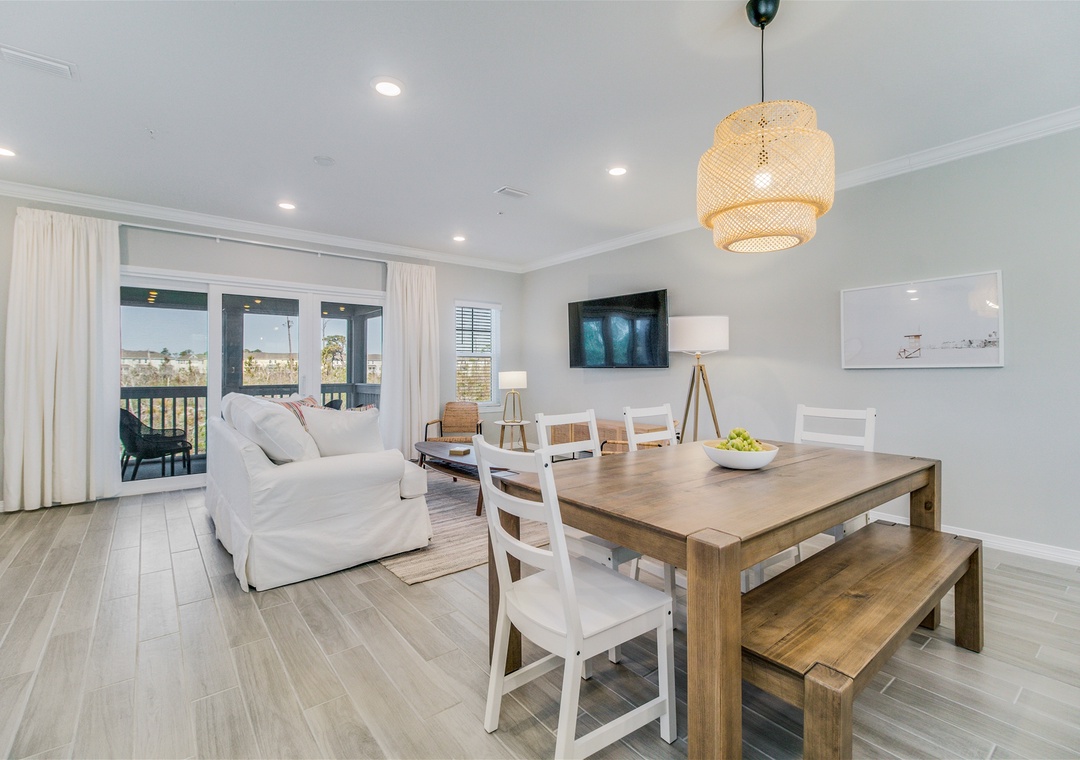 Lost Key Escape Open Floor Plan Living and Dining Rooms