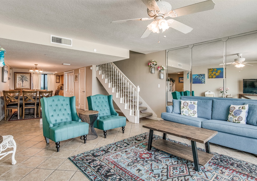 Perdido Towers 507 Living Room