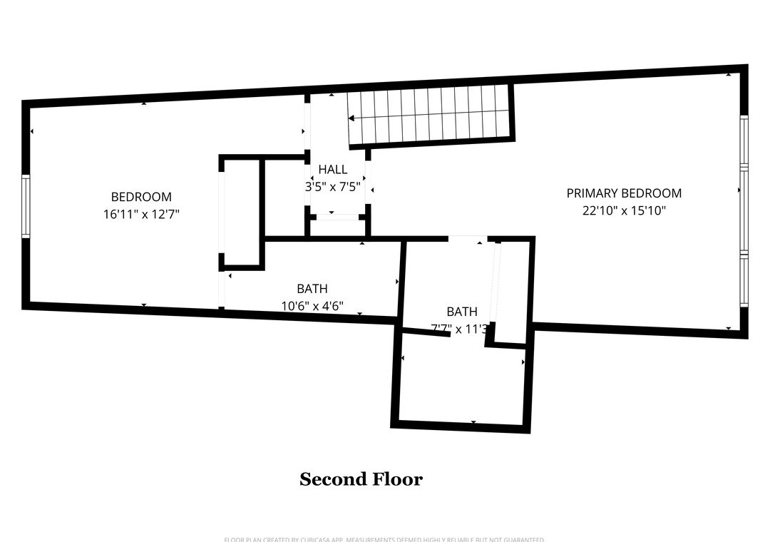 Perdido Towers 707- Second Floor Plan