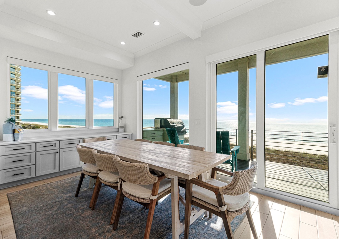 Dining Room overlooking the Gulf