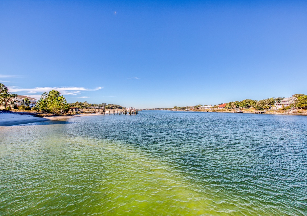 Sailmaker Place View Over Water From Dock