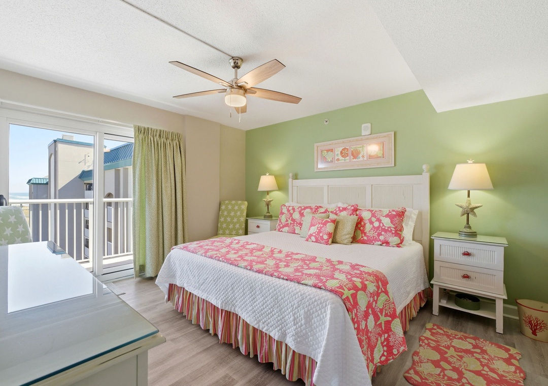Sandy Key 821- Bedroom 2 with Side Balcony View