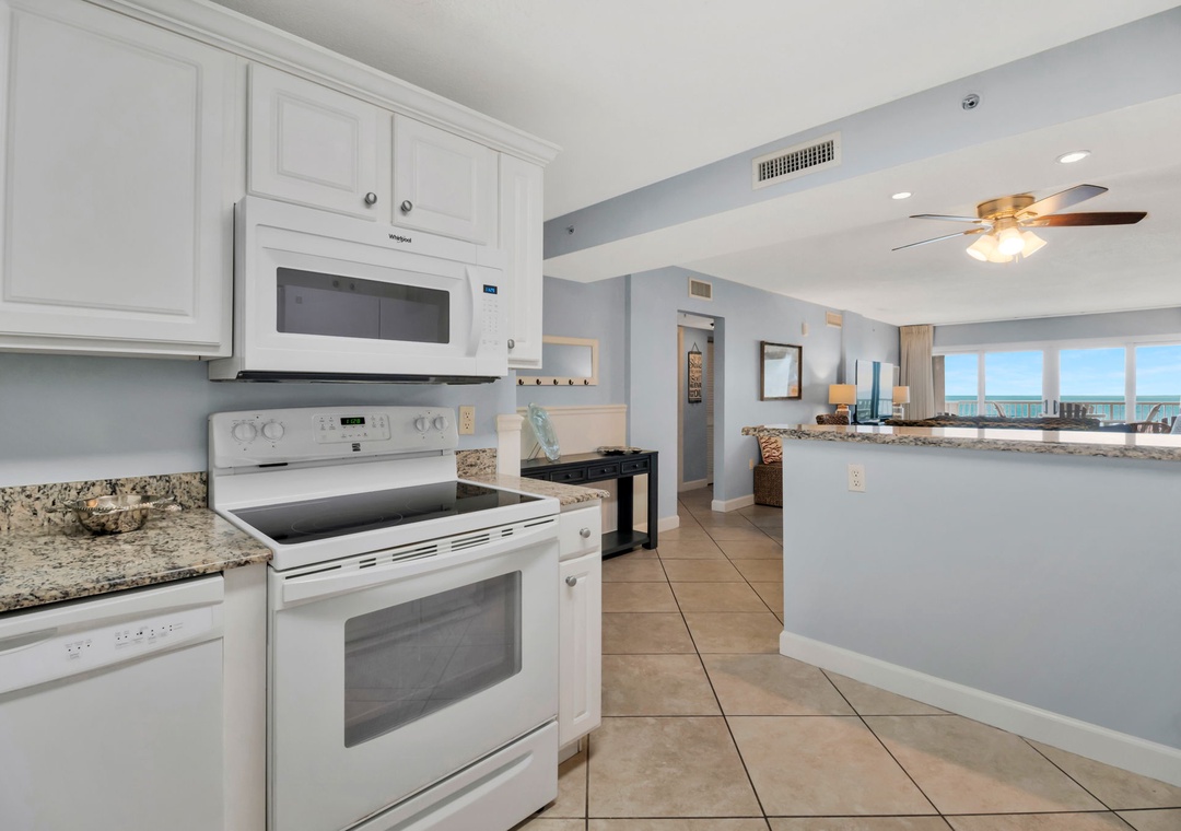 Sandy Key 217- View to Living Room from Kitchen