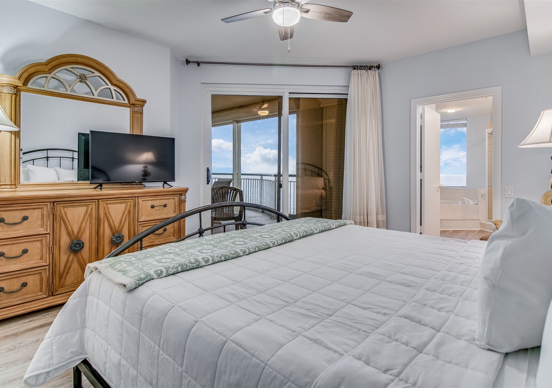Beach Colony West 14B Master Bedroom with Balcony