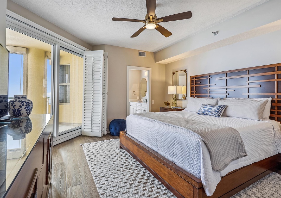 Beach Colony Tower PH1A (16A) Master Bedroom with Balcony
