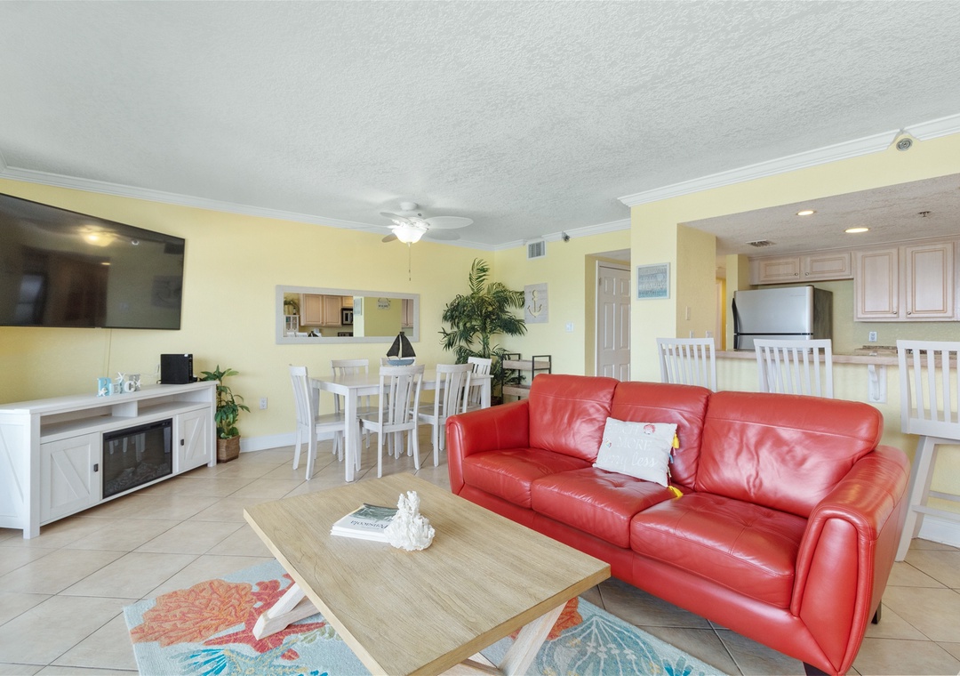Ocean Breeze East 601 Living Room
