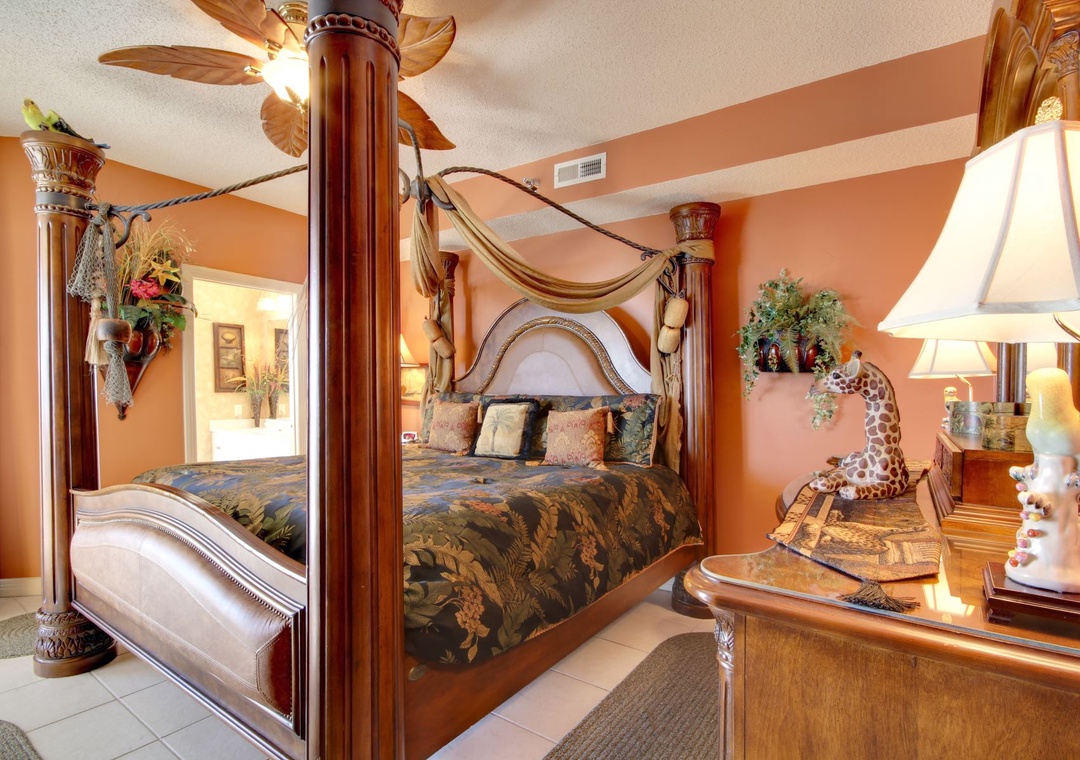 Beach Colony West 13A Master Bedroom and Master Bathroom