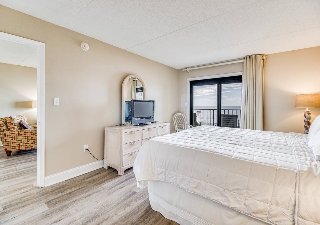 Ocean Breeze West 303 Guest Bedroom #1 with Balcony