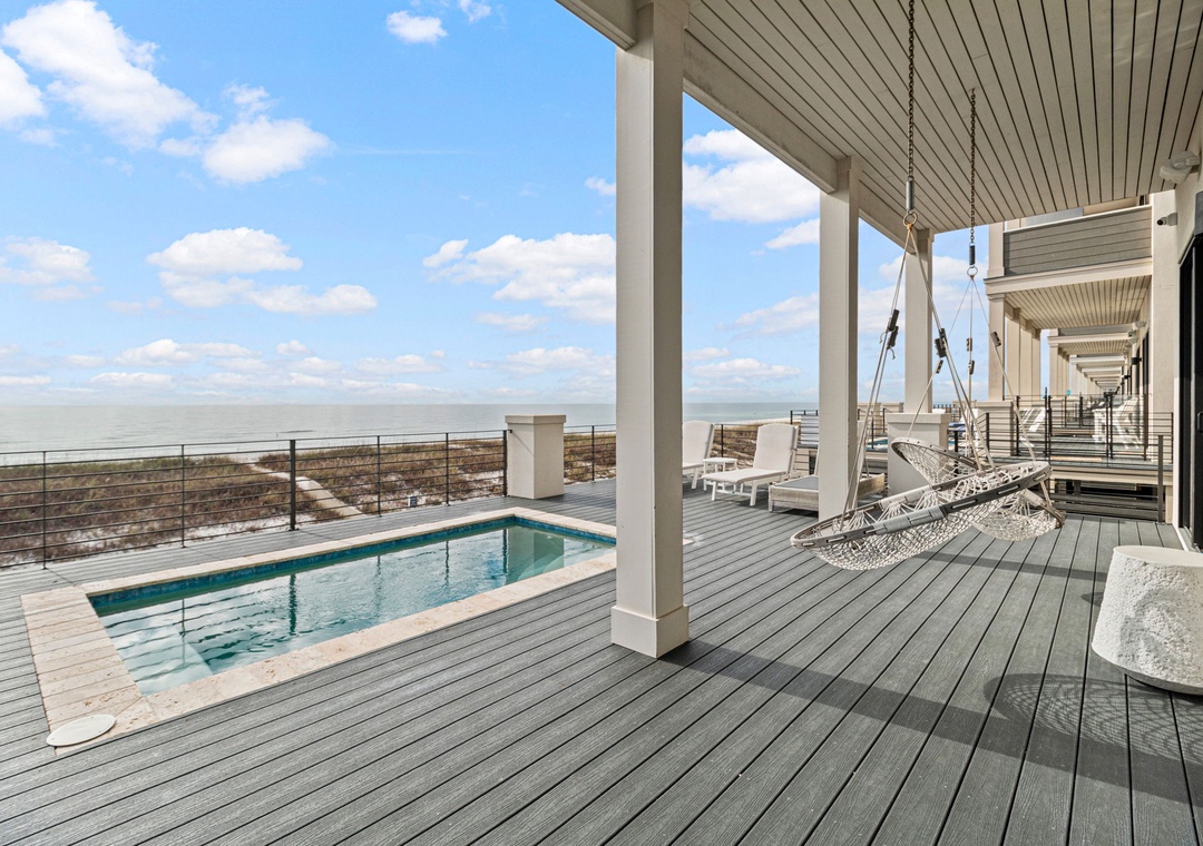 Second Floor- Deck & Pool View