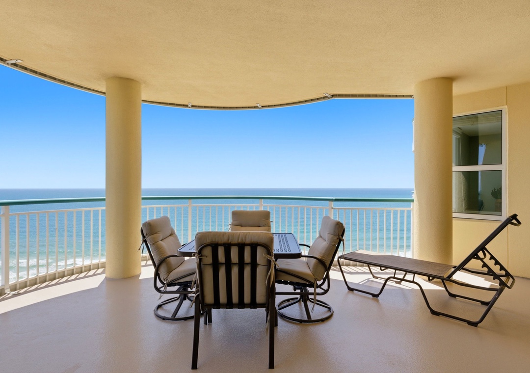 Beach Colony E13A- View of Balcony towards the Gulf