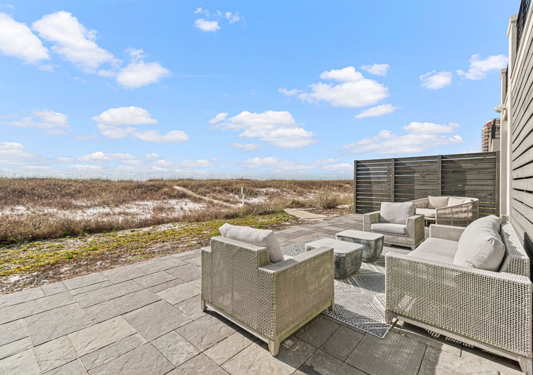 Outdoor Sitting Area & View of Dunes