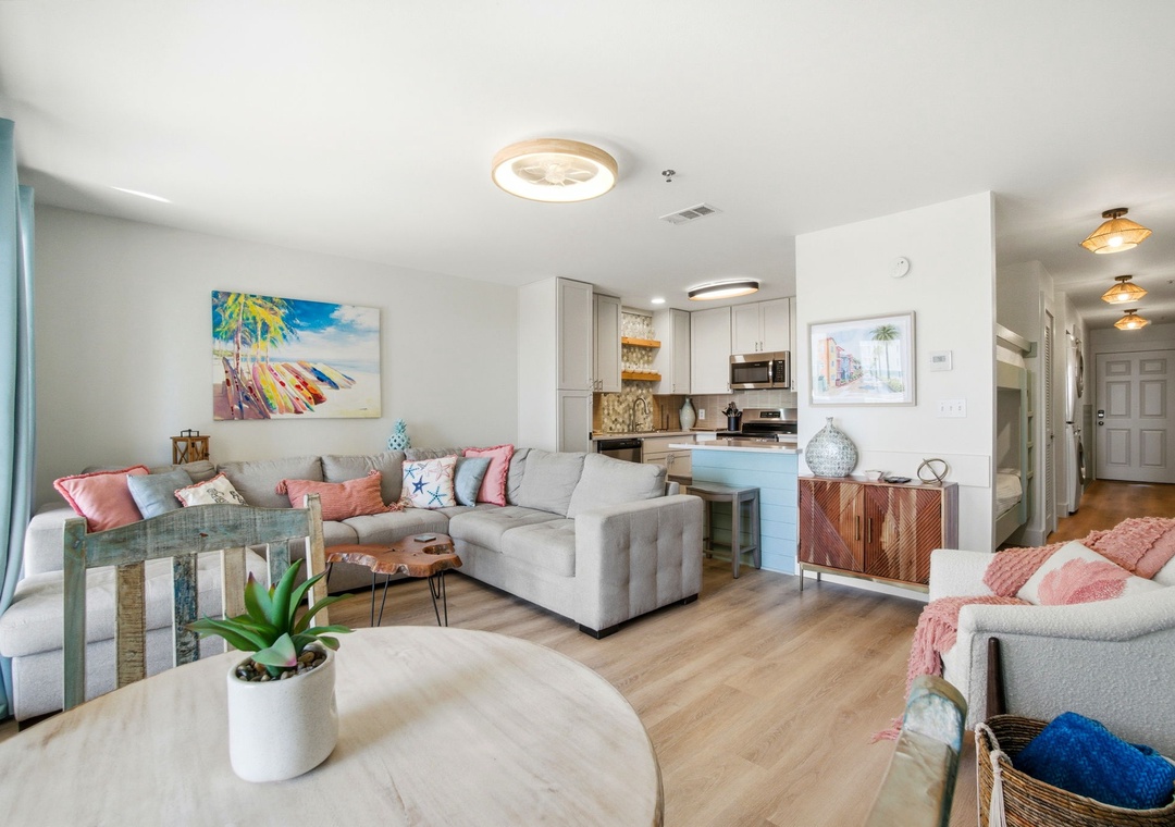 Grand Caribbean 411W- Living Room to Kitchen & Bar