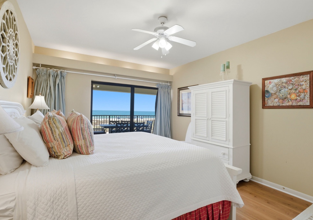Shipwatch D204- Bedroom 1 & Balcony View