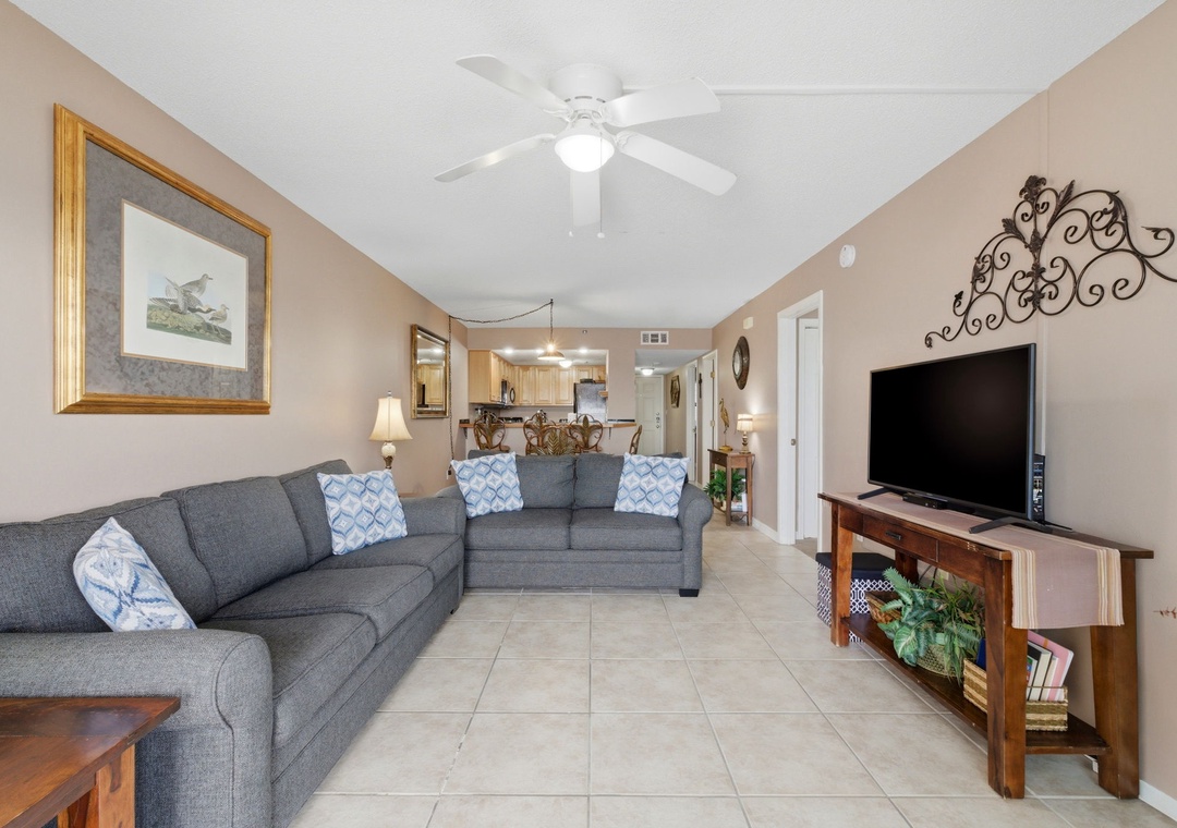 Ocean Breeze West 804- Living Room View