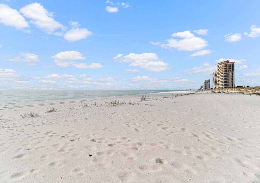 Pristine White Sand Beach & Gulf