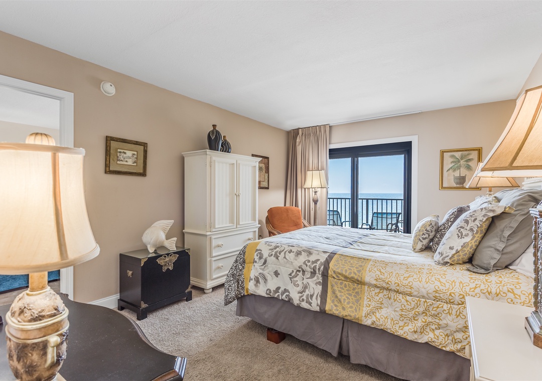 Ocean Breeze West 603 Guest Bedroom #1 with Balcony