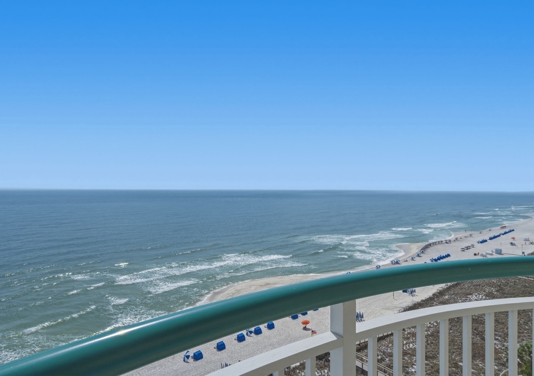 Beach Colony West 11C- View of the Beach & Gulf from Balcony