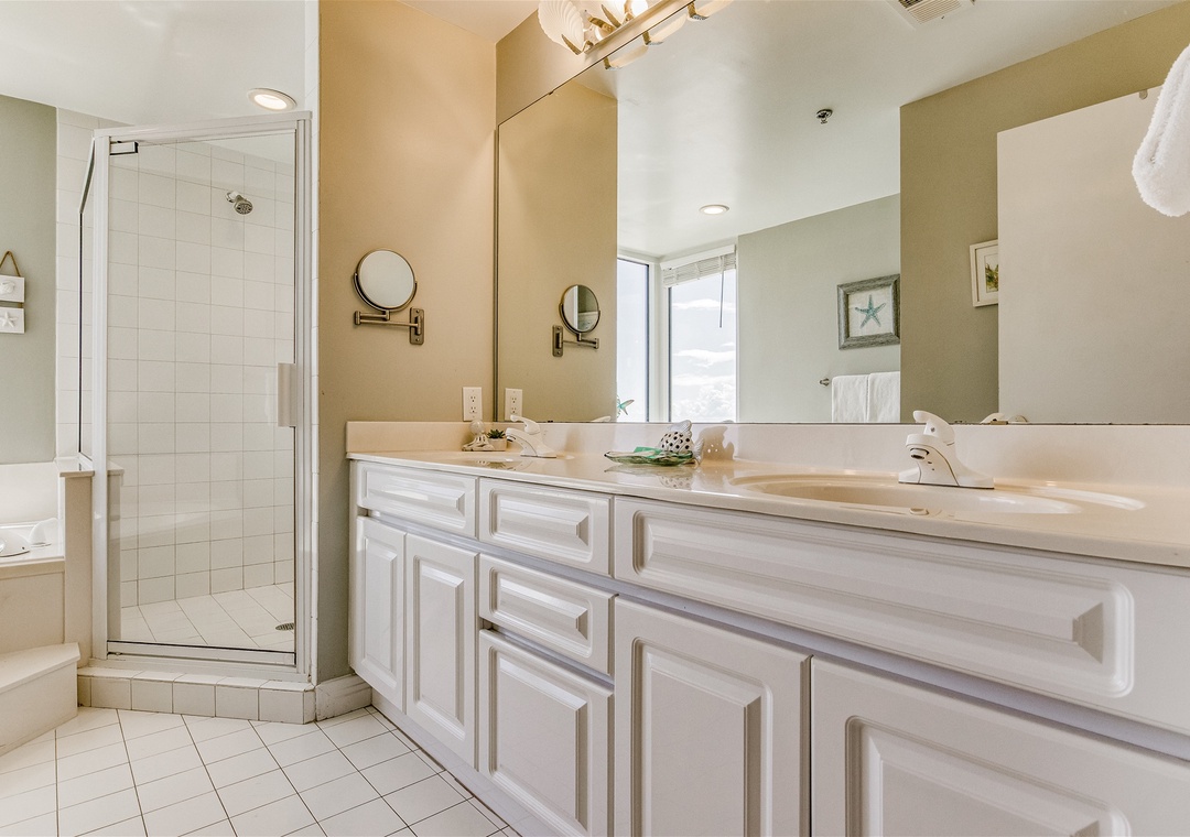 Beach Colony Tower 15B Master Bathroom Double Vanity
