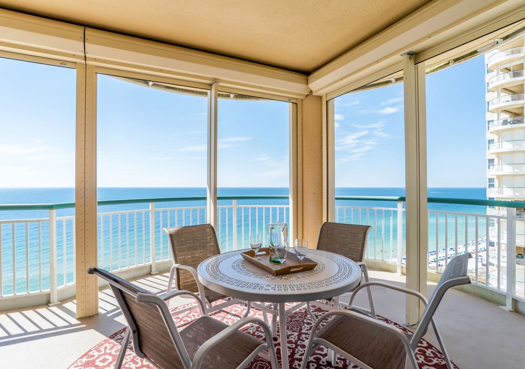 Beach Colony Tower 12C Deck Table And Chairs