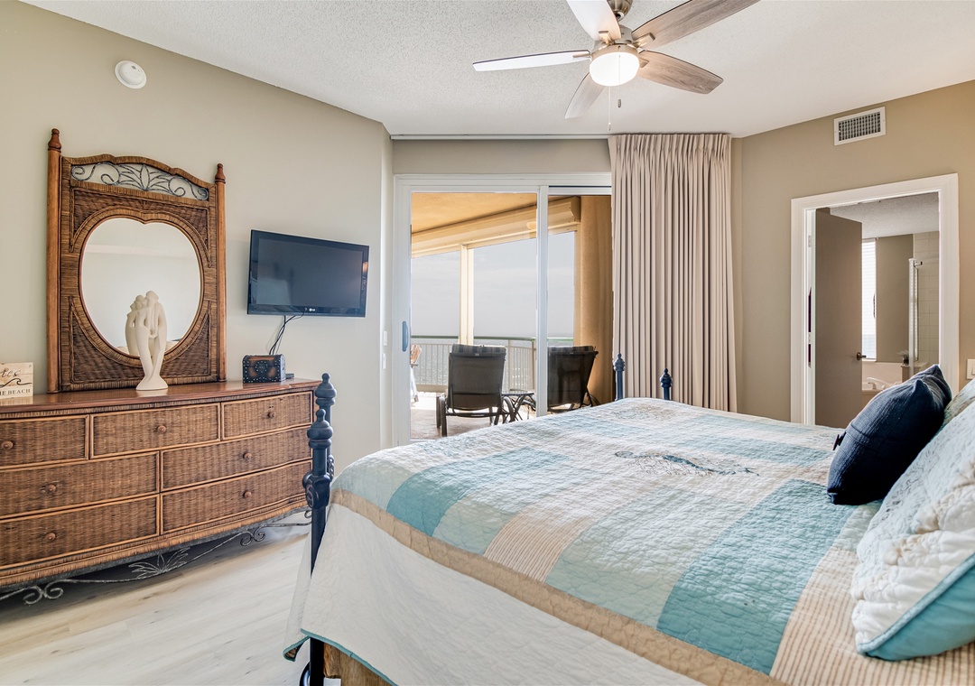 Beach Colony Tower 6B Master Bedroom With Deck Access
