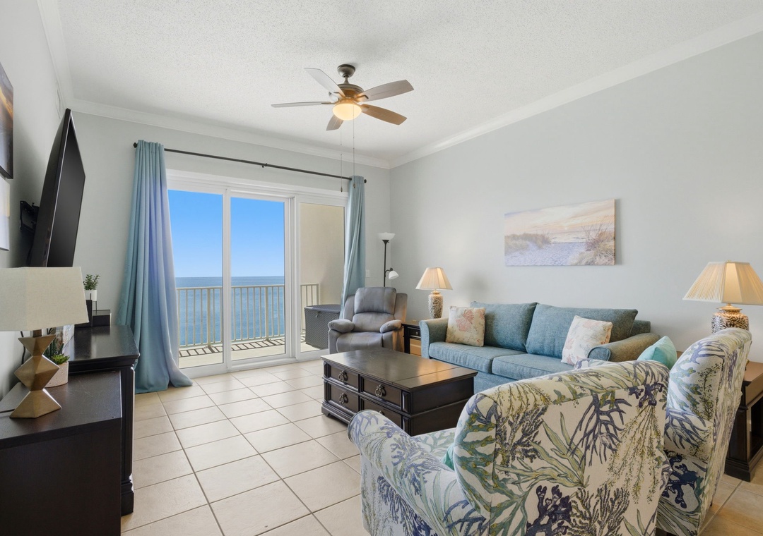 Windemere 1502-Living Room View to the Balcony