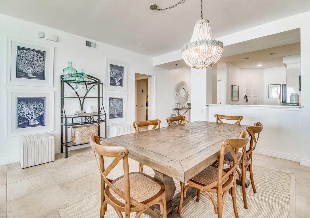 Beach Colony Tower 14B Dining Table For Six