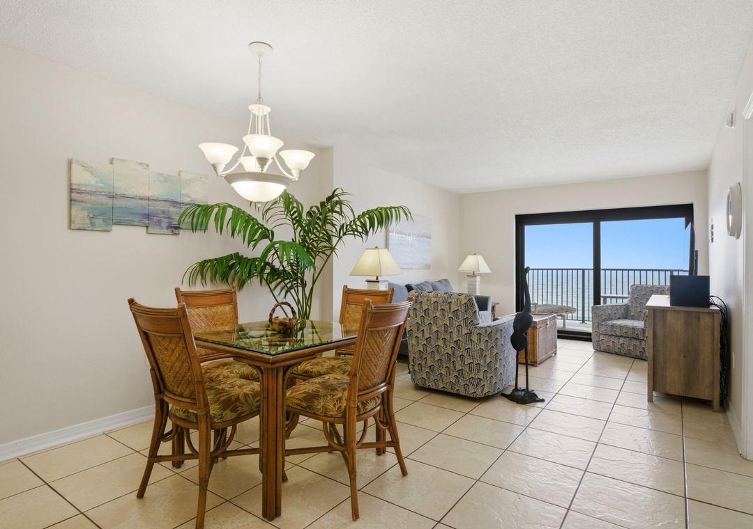 Ocean Breeze East 702- Dining Room towards Balcony