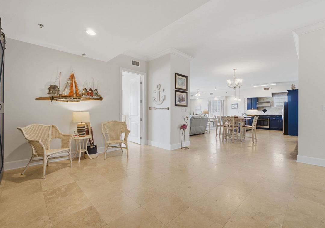 Sailmaker 901- Open Common Space towards Sitting Area & Kitchen