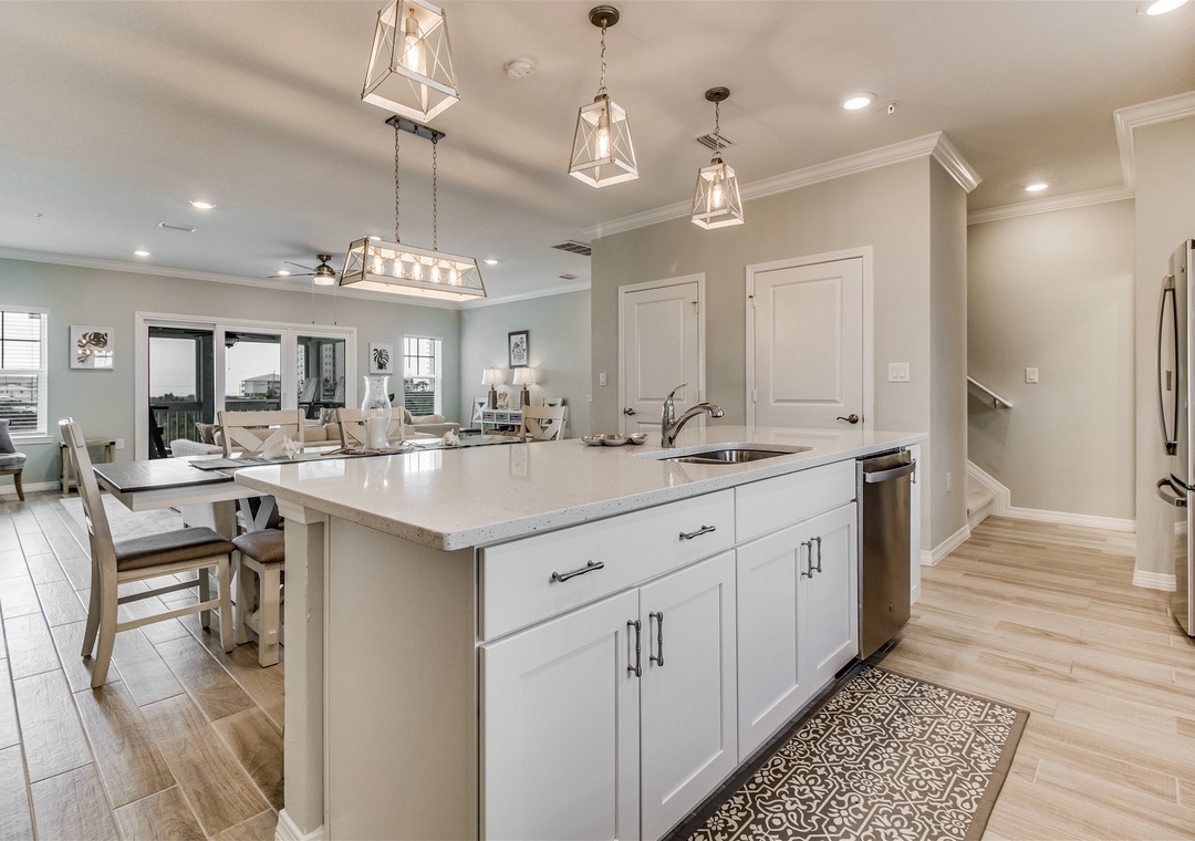 Lost Key The Happy Place Kitchen Counter and Sink