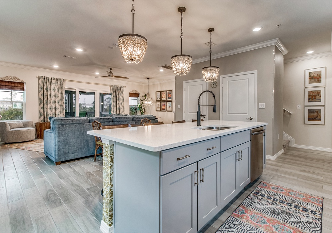 Lost Key Flip Flop Stop Kitchen Counter and Sink