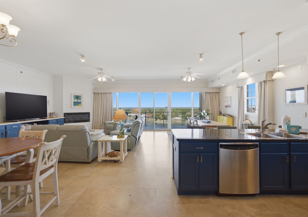 Sailmaker 901- View from Kitchen to Balcony