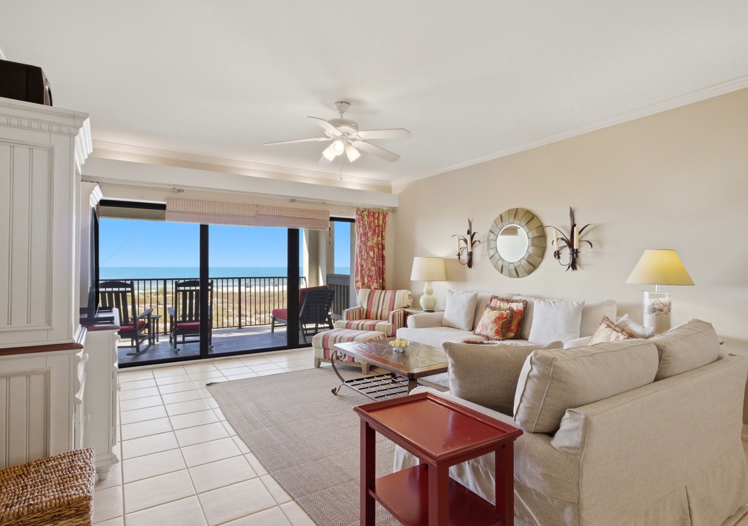 Shipwatch D204- Living Room & Balcony View