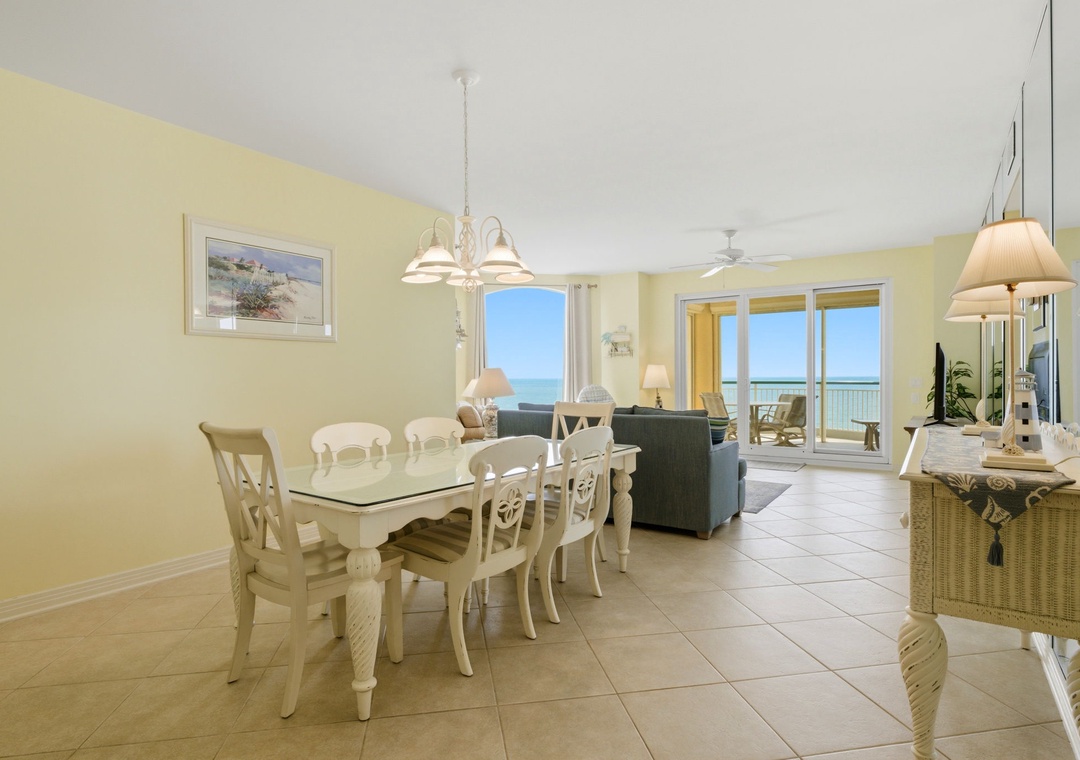 Beach Colony W6B- Dining Room View & Living Room