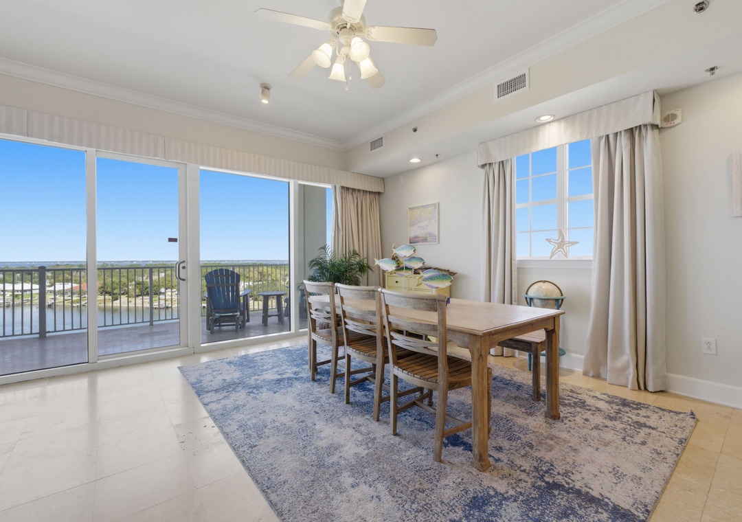 Sailmaker 901- Dining Area & Balcony View