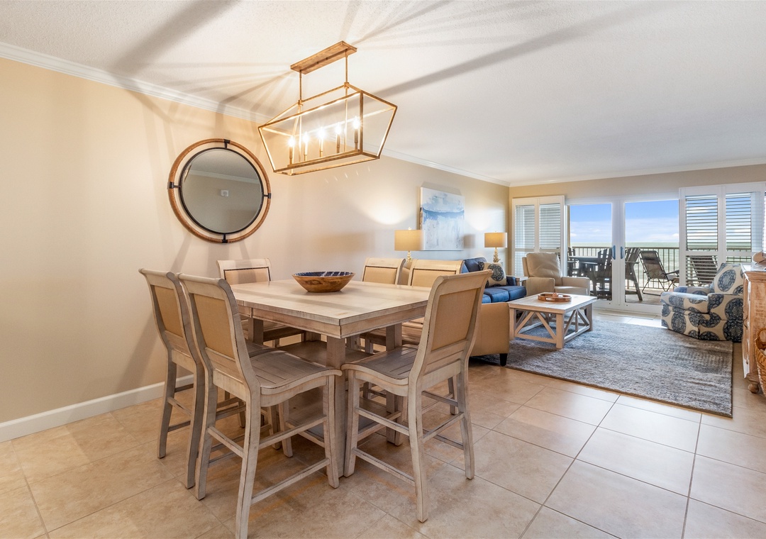 Sandy Key 238 Dining Room and Living Room
