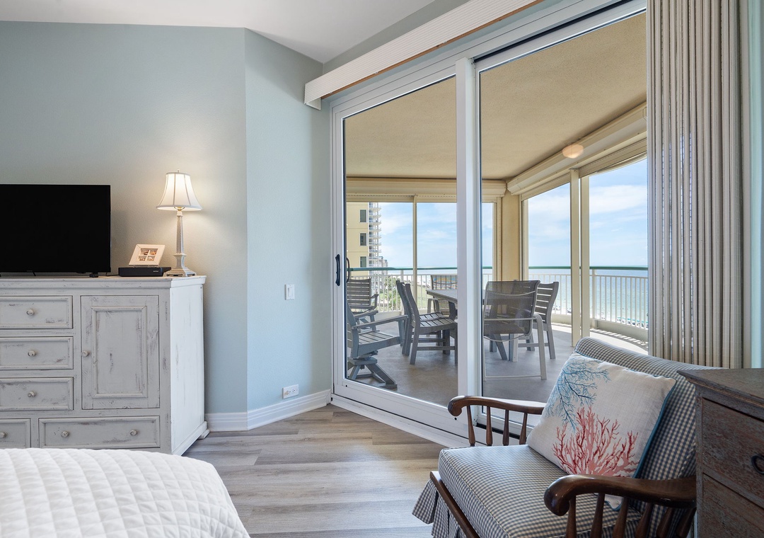 BCW6A- Step out onto your private balcony where soft ocean breezes and endless blue horizons await. Unwind in the cozy seating area as waves roll in, making every morning and evening feel like a peaceful escape.