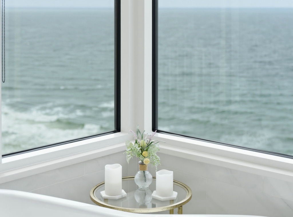 Beach Colony Tower PH1B - Bathroom 1 View from the Soaking Tub
