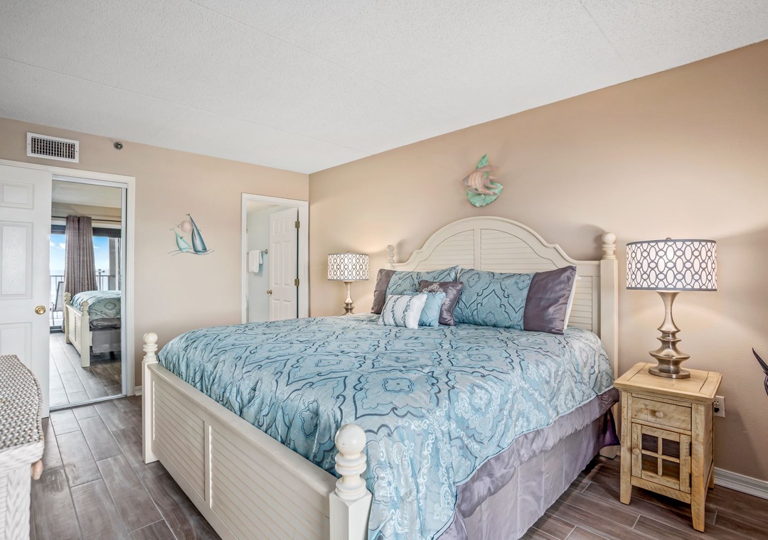 Ocean Breeze West 304 Guest Bedroom #1 King Bed