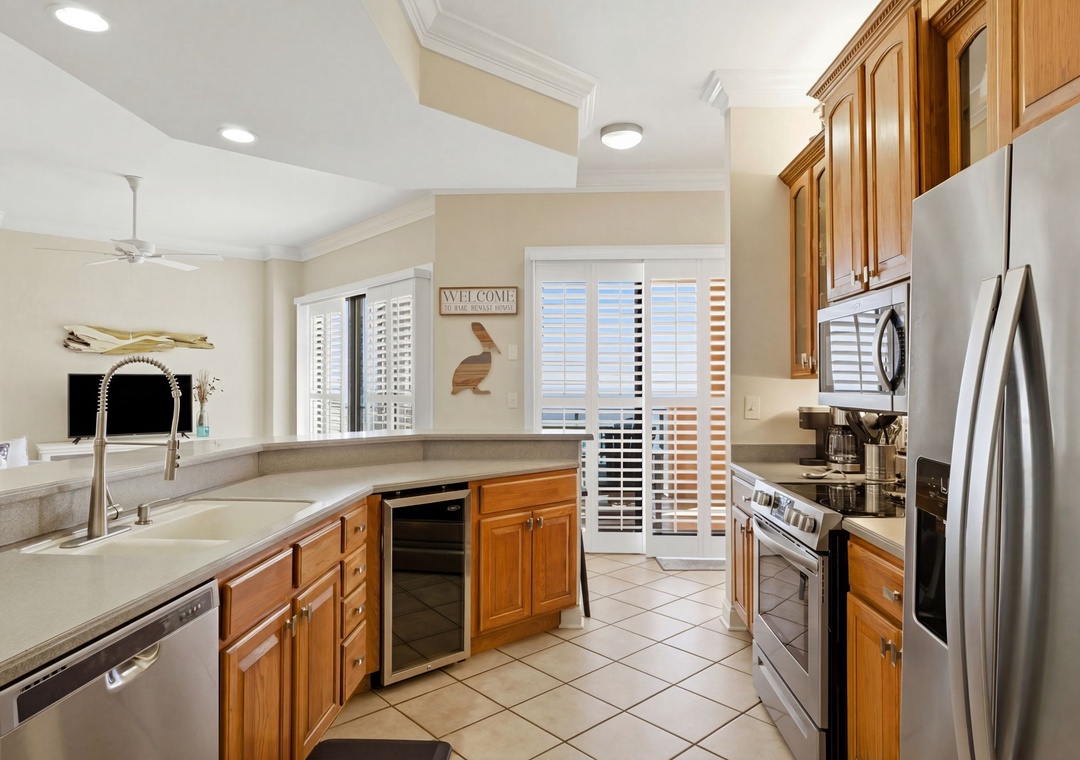 SeaChase 1104C- Kitchen View to Balcony