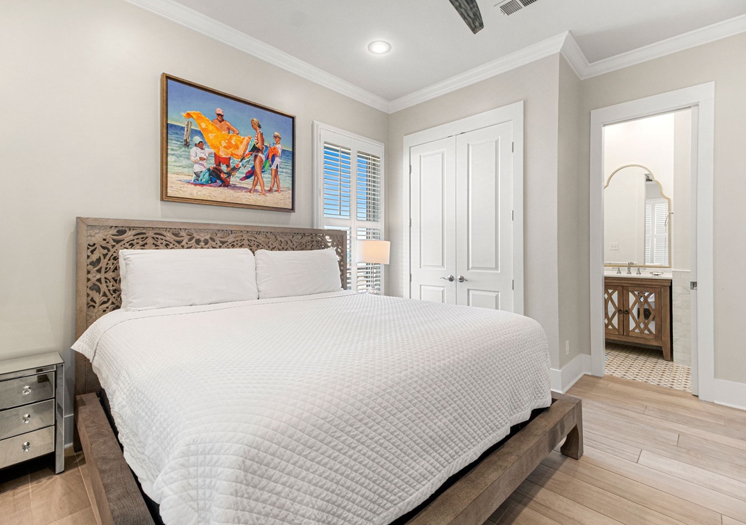 Bedroom 2 & View to Bathroom 2