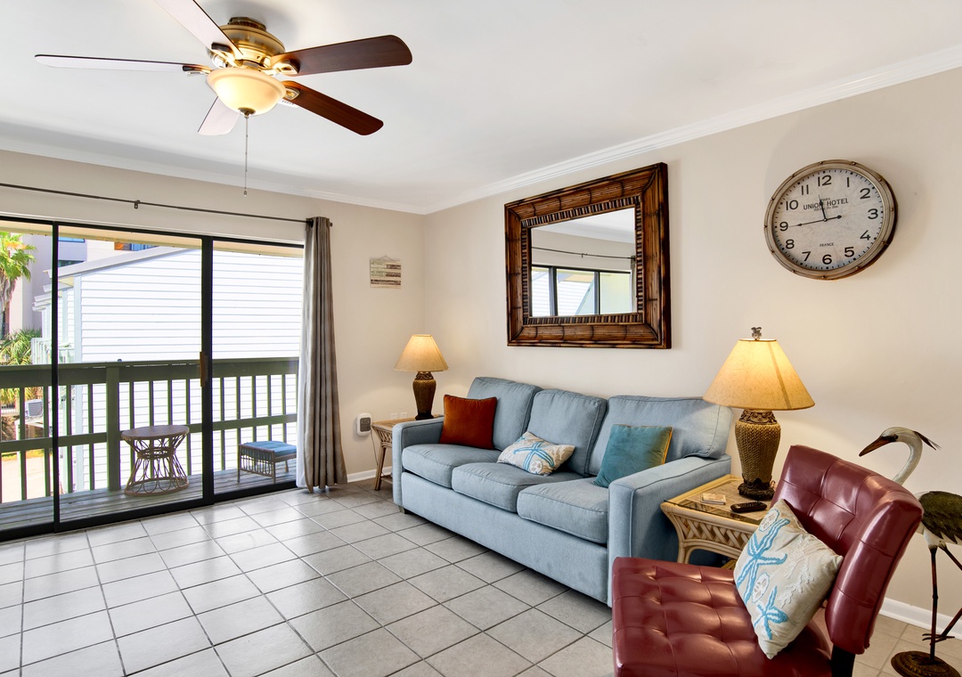 Living Room with View to Balcony