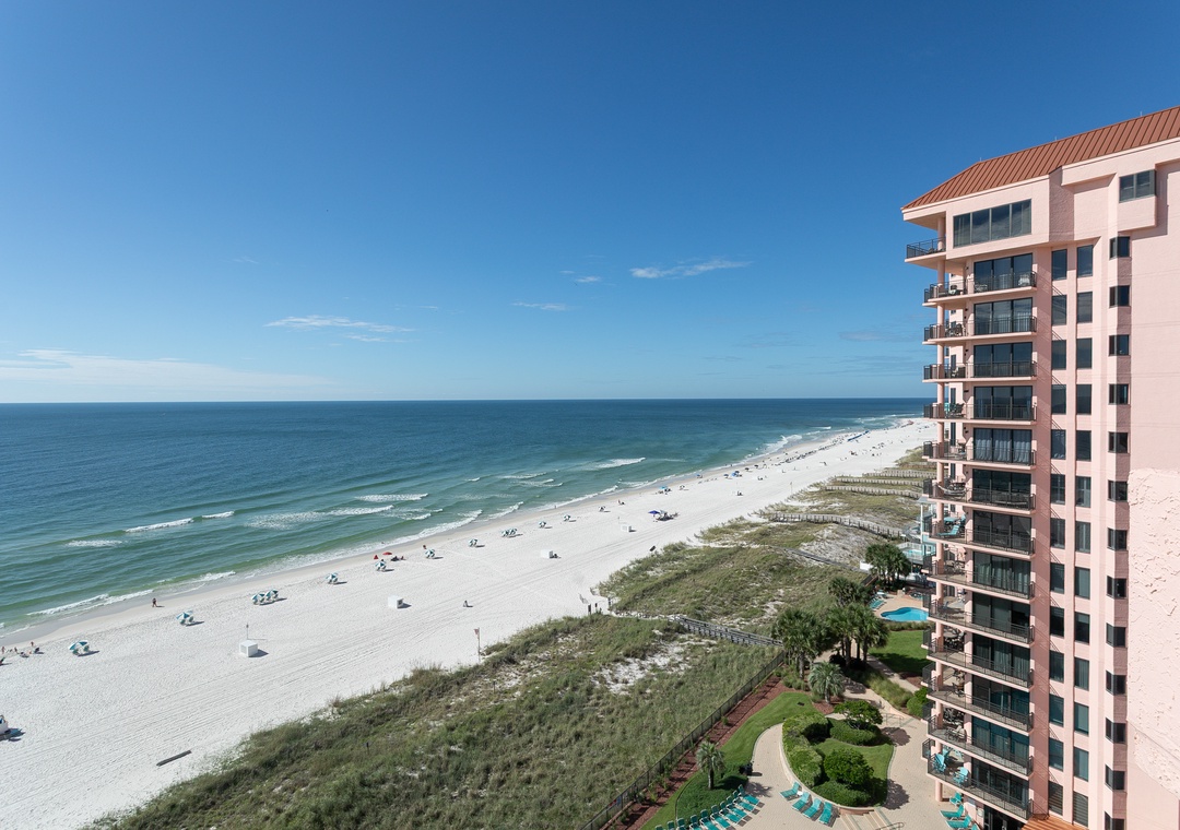 Seachase 1104C- West View of Beach & Gulf