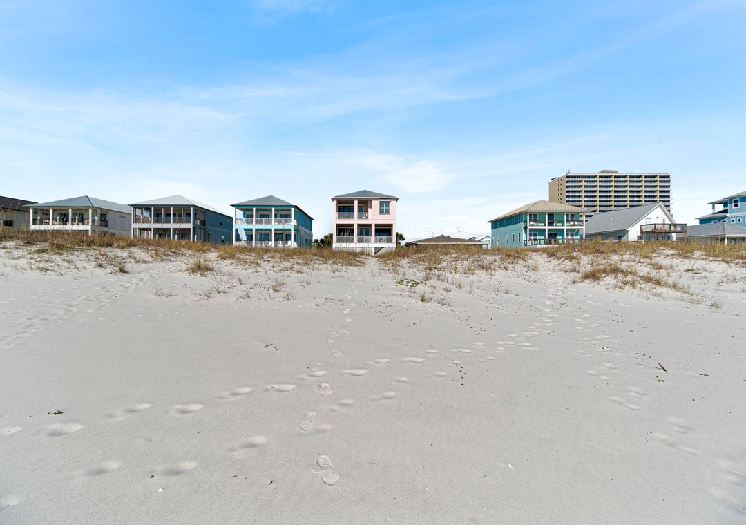 Back Exterior View from Beach