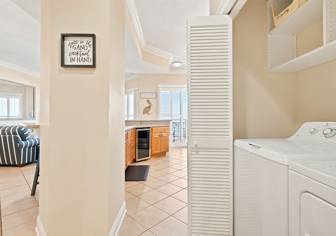 SeaChase 1104C-Step into your home-away-from-home with convenient in-unit laundry and a welcoming layout that connects living spaces—you'll feel right at ease.