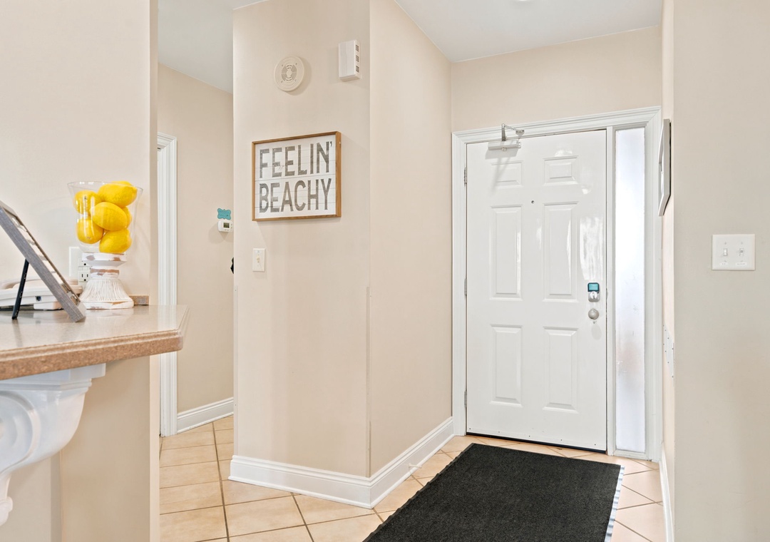 SeaChase 1104C-You'll feel the beach vibe the moment you step through the door, greeted by bright, welcoming décor and clean, coastal charm that sets the tone for a relaxing getaway.